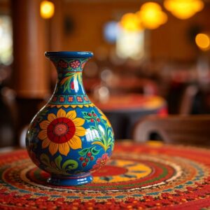 Flower vase in modern interior